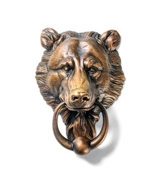 Medium Bear Door Knocker I by Anthony Alemany