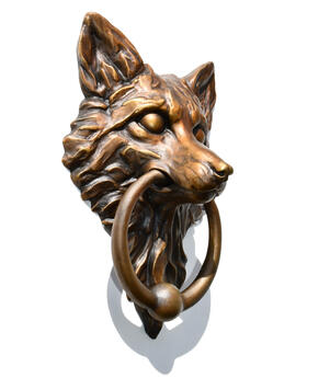 Large Fox Door Knocker by Anthony Alemany