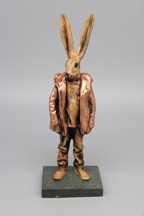 Gilded Punk Rabbit by Joe Lupiani
