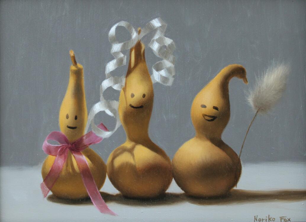 Gourden Trio by Noriko Fox