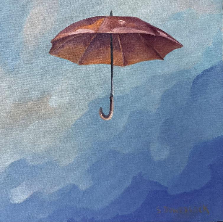 Lone Umbrella (Study) by Steve Bowersock