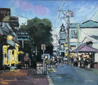 Evening Crowd P-town by Sheila Barbone
