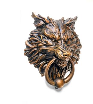 Snarling Wolf Door Knocker by Anthony Alemany