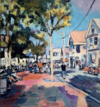 People Watching, Ptown I by Sheila Barbone