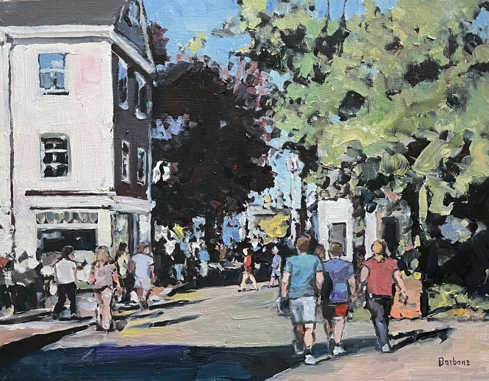 Arrived First Day on Commercial Street by Sheila Barbone