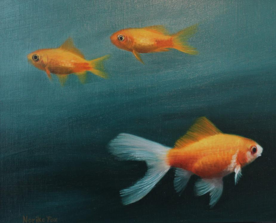3 Goldfish Come and Go by Noriko Fox