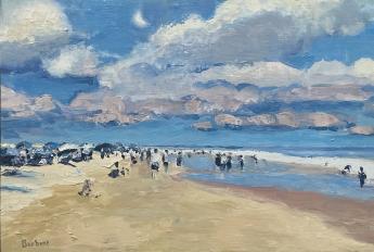 Figures on the Beach by Sheila Barbone